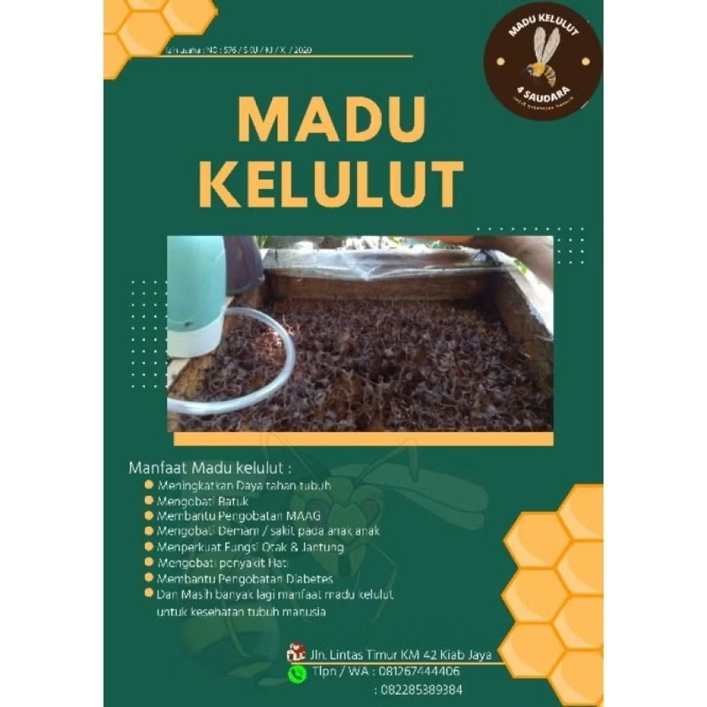 Madu Kelulut / Madu Lebah Trigona