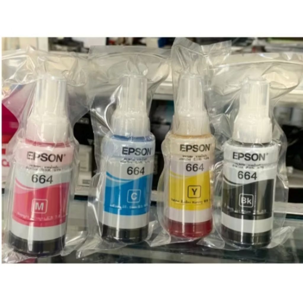 Tinta Epson 664 Lostpack/ Unbox/ Tanpa Box Dus Original Bawaan Epson