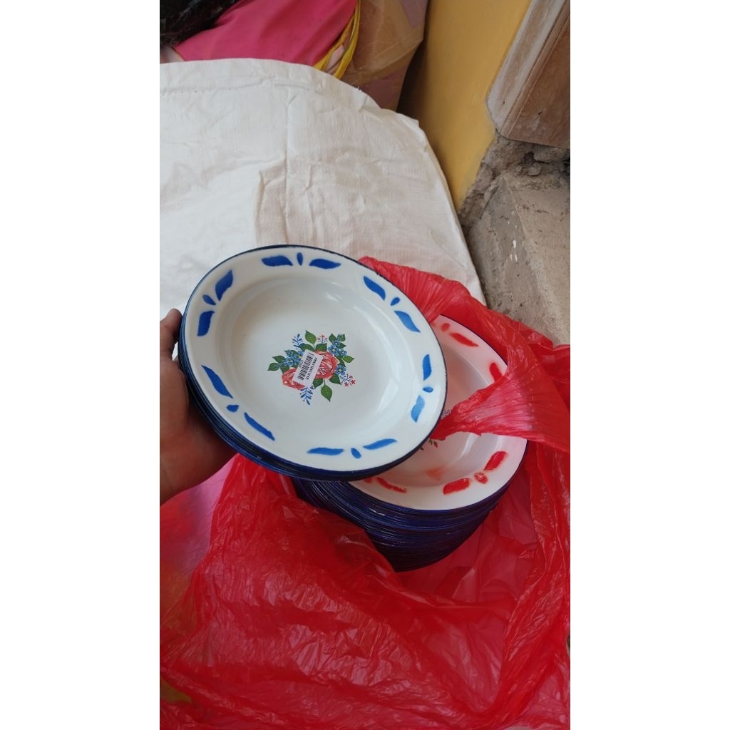 Piring Seng Piring Jadul Piring Antik