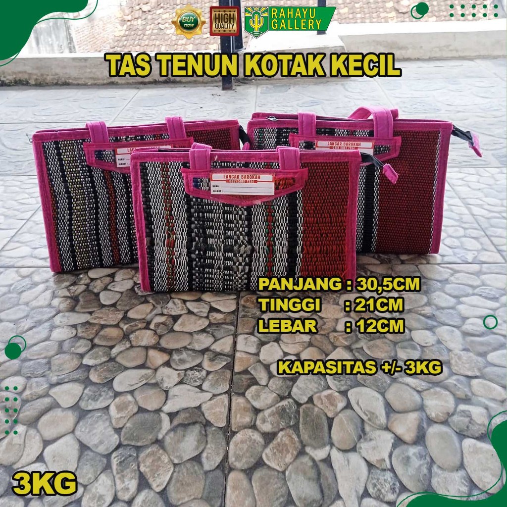TAS TIKAR BUWOH - TAS TENUN HAJATAN - TAS TENUN KOTAK KECIL