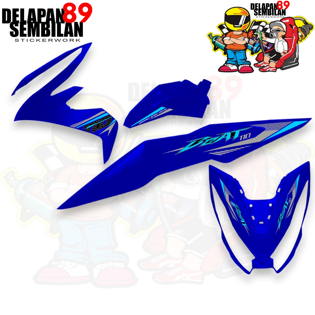 Striping Transparan Beat Esp 2016-2019 Sticker Variasi Beat Esp Striping Transparan