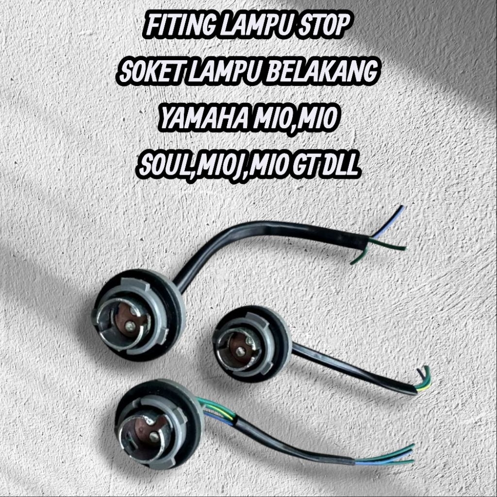 SOKET/FITING LAMPU BELAKANG YAMAH MIO,MIO SOUL,MIO J,MIO GT DLL ORIGINAL