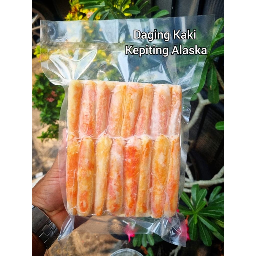 Daging kaki kepiting alaska kupas