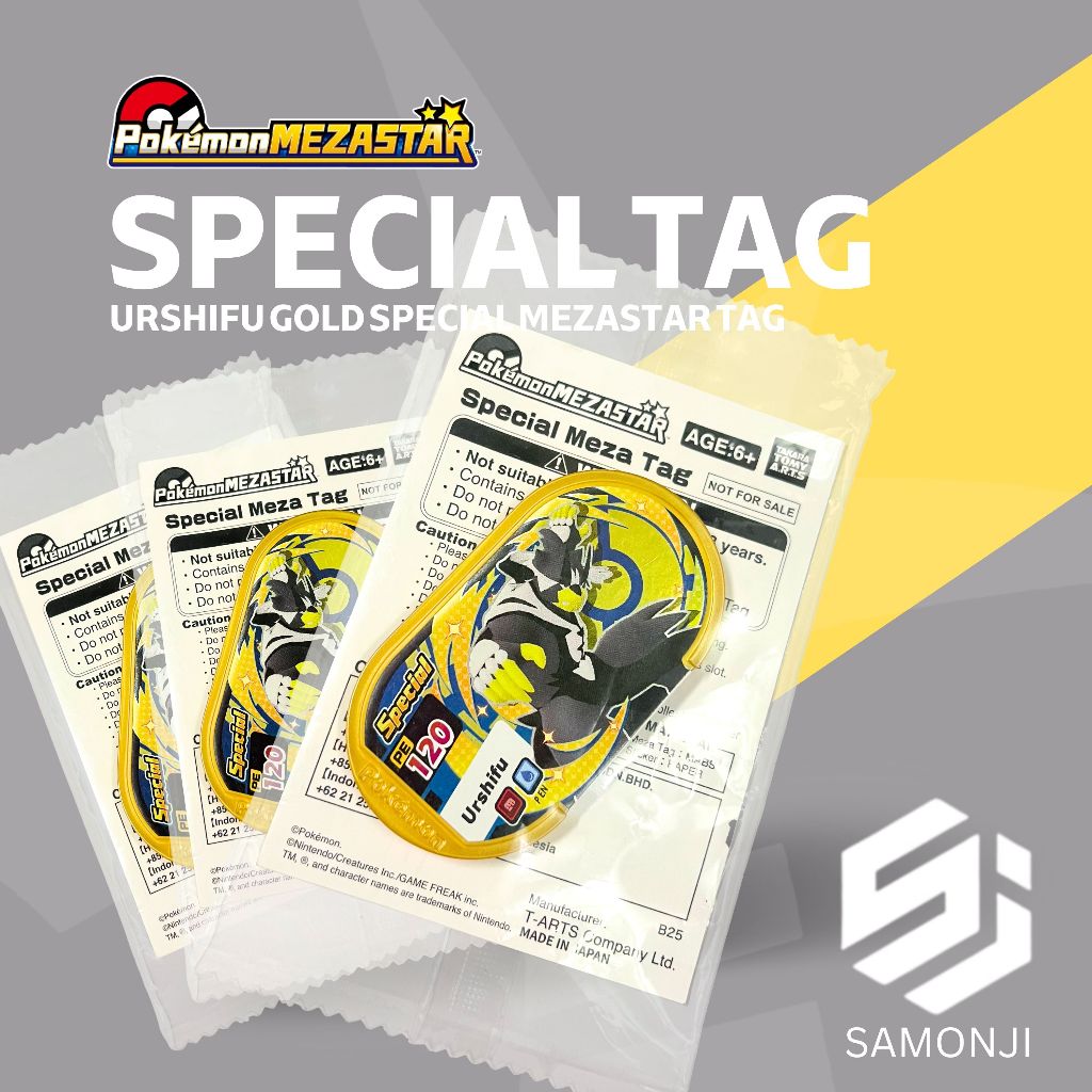 Pokemon Mezastar - GOLD Tag Chip GOLD Urshifu all variant element promo sealed limited edition