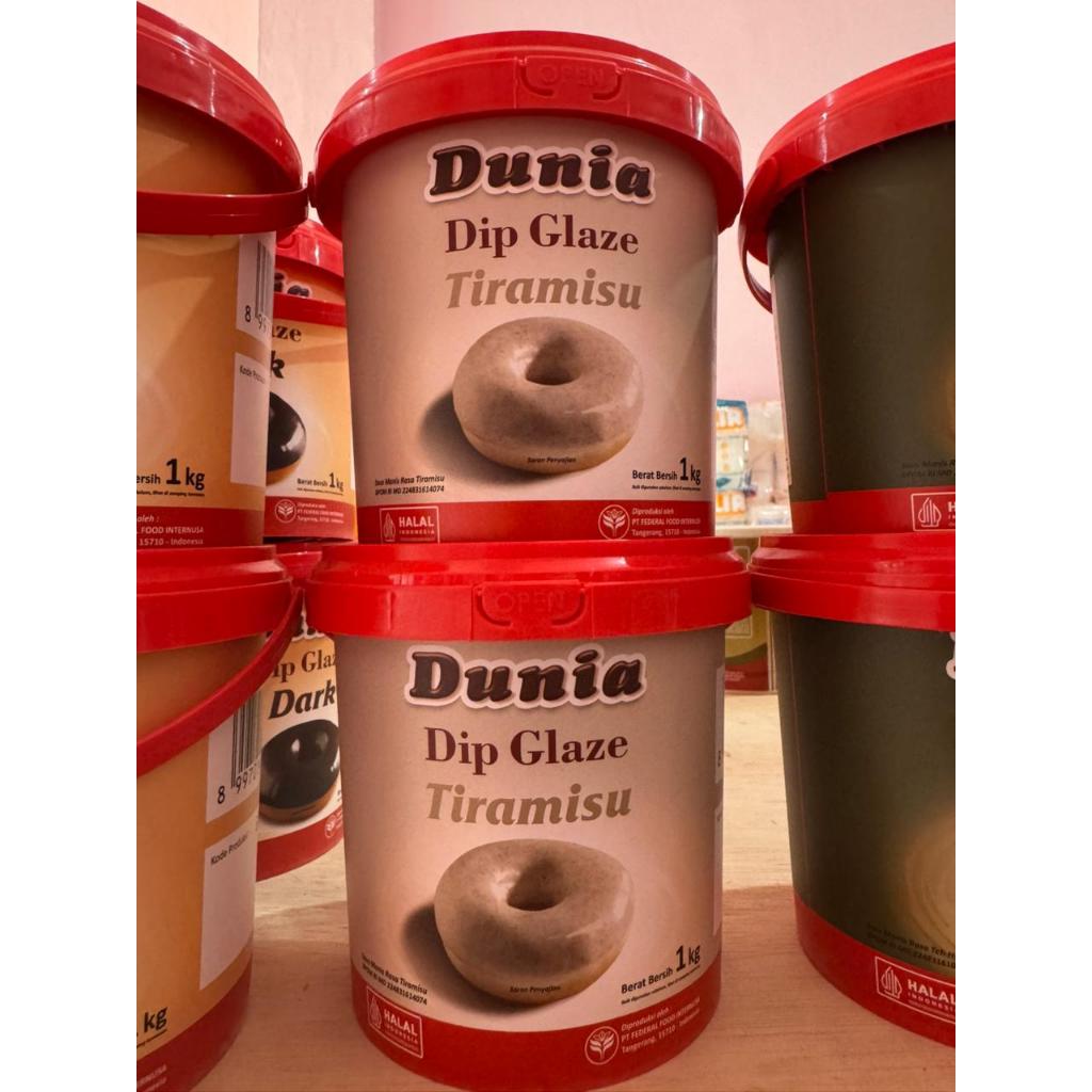 dunia glaze tiramisu 1kg / glaze dunia eco kemasan 1kg tiramisu