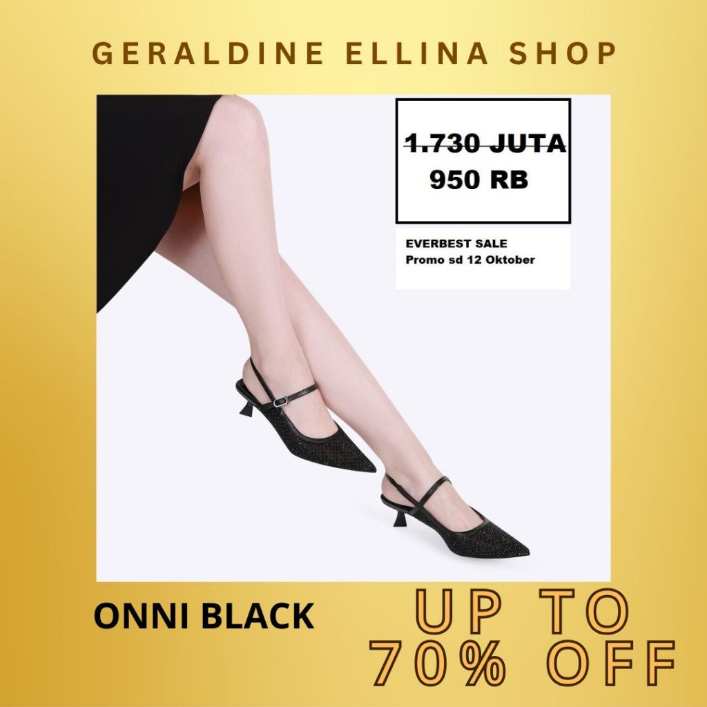 Sepatu heels wanita sale Everbest original 100% seri ONNI