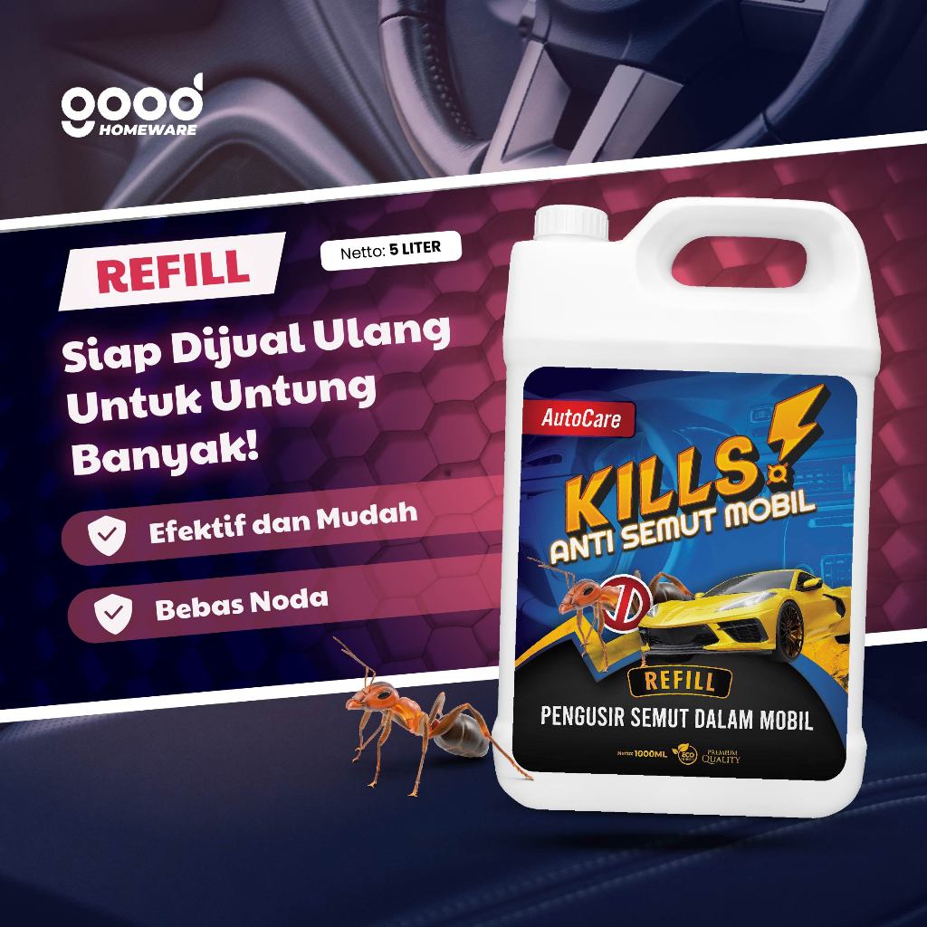 ANTI SEMUT DI DALAM MOBIL 5 LITER | AMPUH USIR SEMUT | ANTI SEMUT AMPUH | GARANSI UANG KEMBALI