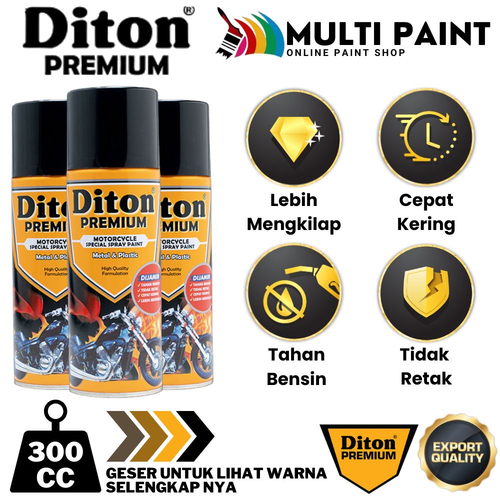 DITON PREMIUM CAT SEMPROT DASAR 300CC DITON PP PRIMER 9100 TRANSPARANT PYLOX CAT DASAR 300CC