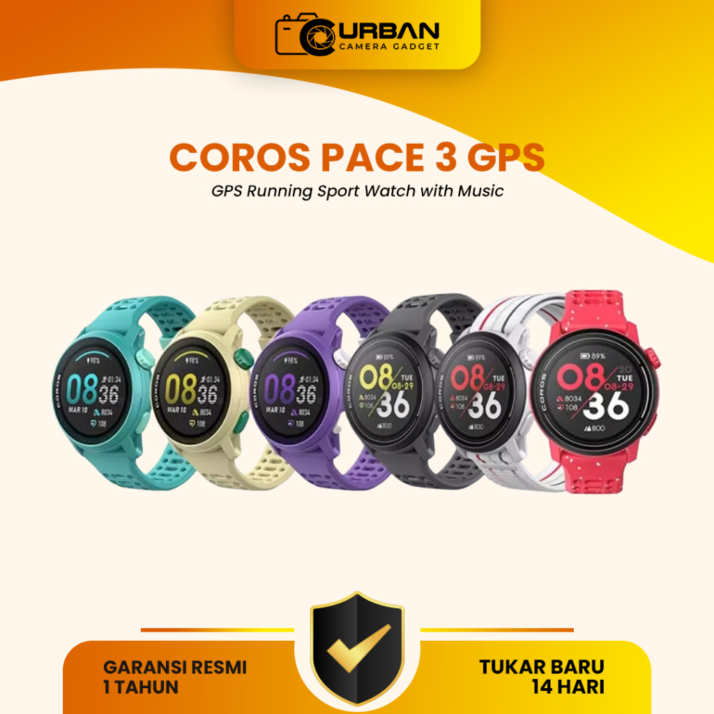 COROS Pace 3 GPS Running Sport Watch with Music