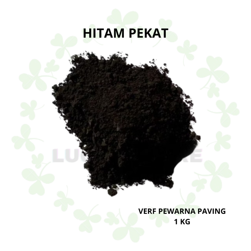 Verf Warna Hitam Pekat 1kg Pewarna Paving Deep Black Bubuk Verep Serbuk Veref Bibit Semen Batako Gen