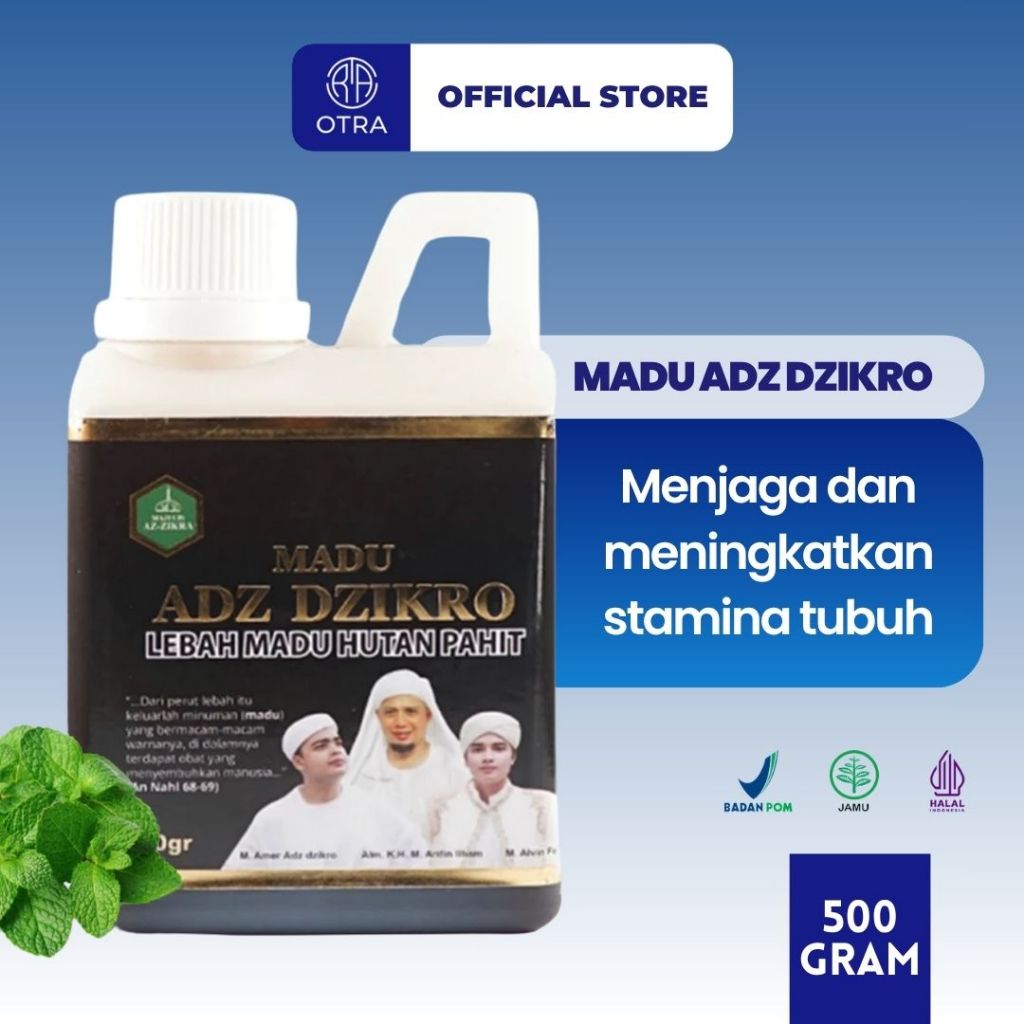 Madu Hutan Pahit Adzikro Herbal Az Zikra Hitam Pahit Original Asli 100% 500 gr