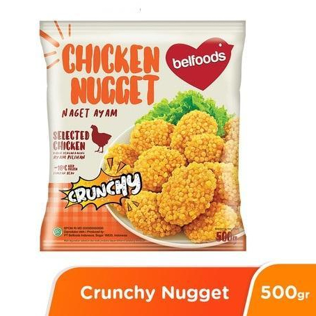 Belfoods Chiken Nugget Crunchy 500Gram | Nugget Crunchy Belfoods