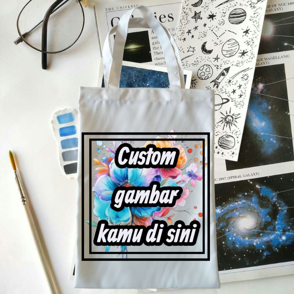 Totebag/Tas Canvas Drill Polos Harga Termurah BisaBuat Ecoprint Souvenir Redy Stok
