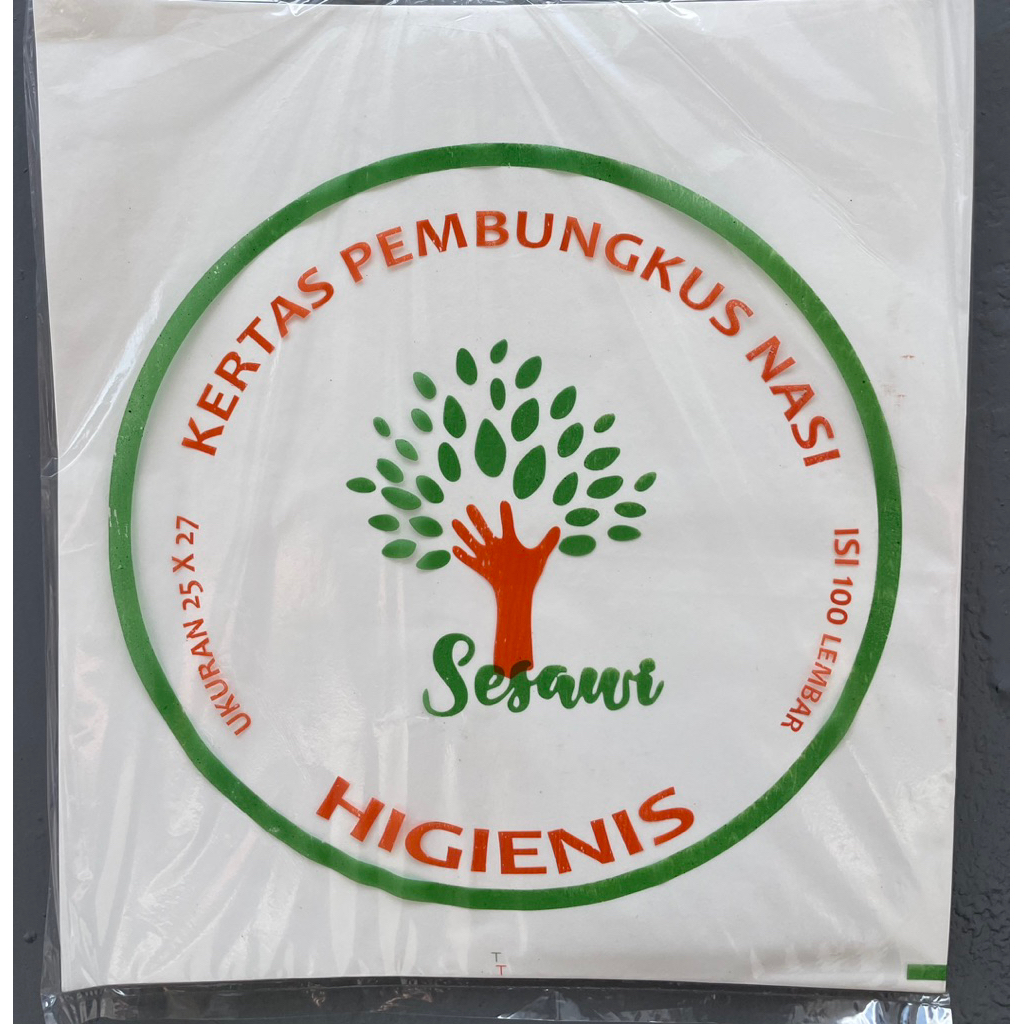 Kertas Nasi KFC Laminasi putih isi 100 lembar