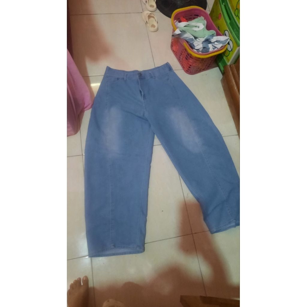 preloved barrel jeans