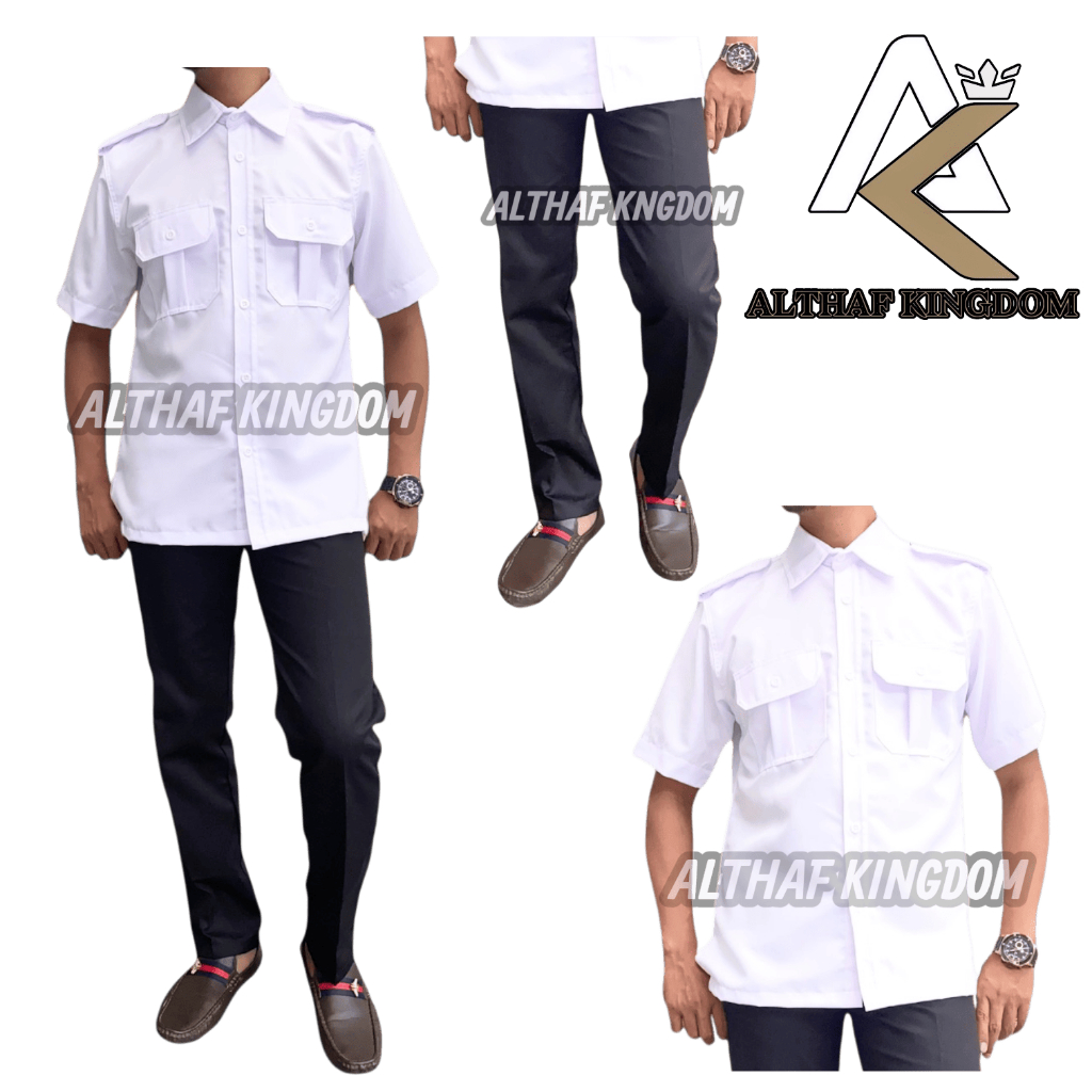 Kemeja Putih Lengan Pendek - Kemeja Pria Lengan Pendek