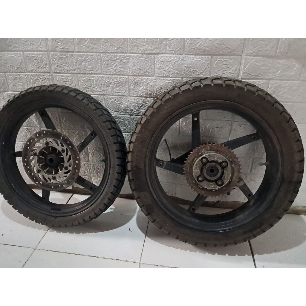 Velg megapro mono Tiger mega pro gl pro gl cb 100 honda tapak lebar racing palang kelengkapan sepert