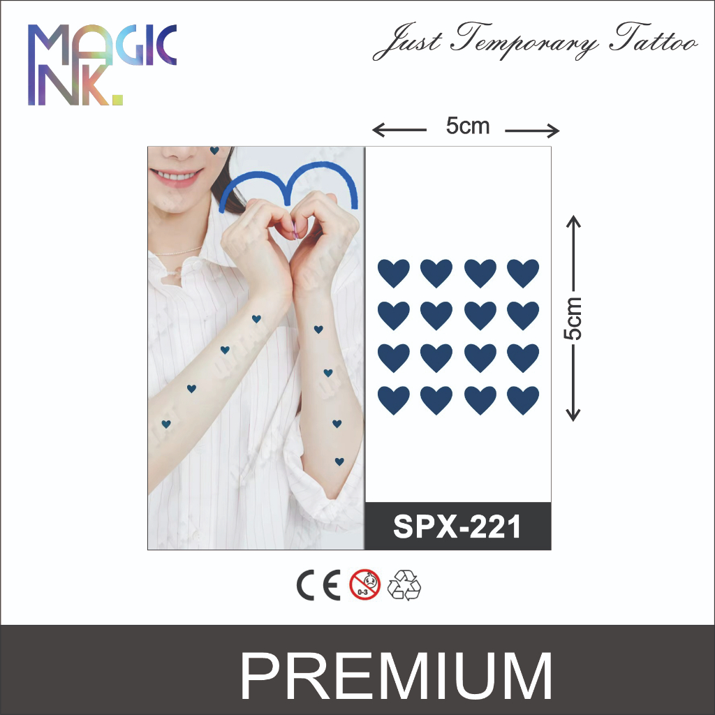 SPX-221 Tattoo temporary fruit ink premium 5cm x 5cm