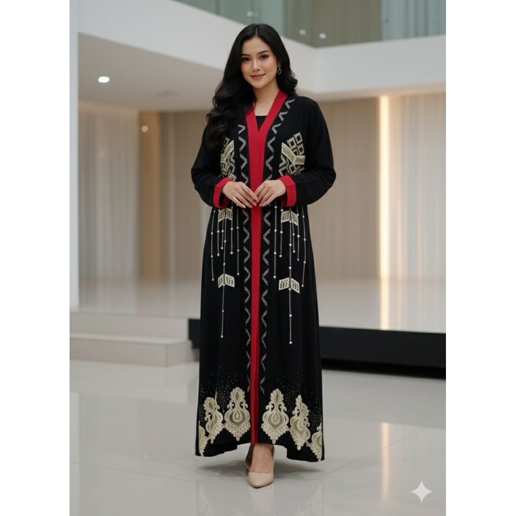 Dress wanita sifon import