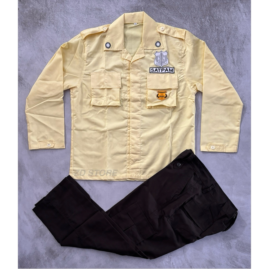 Seragam PDL Satpam Cream/Seragam Satpam Terbaru