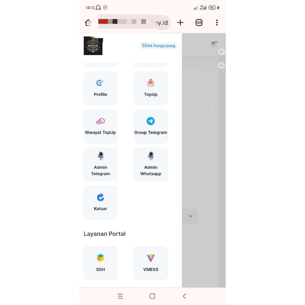 Source Code Website SSH Premium