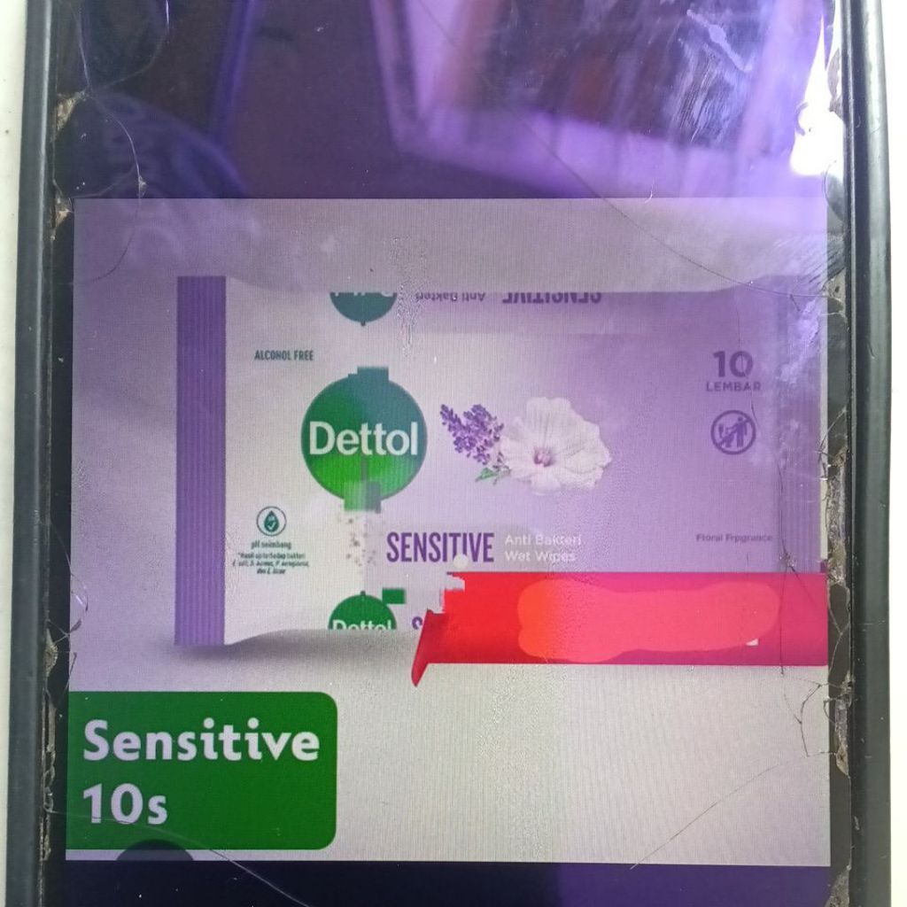tisu basah dettol sensitive