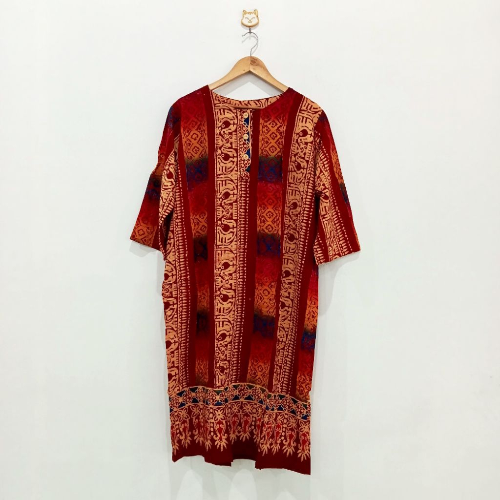 Daster Batik Maribaya/Daster Batik Pujangga/Daster Batik Kekinian/Daster Batik Pendek Lengan 3/4
