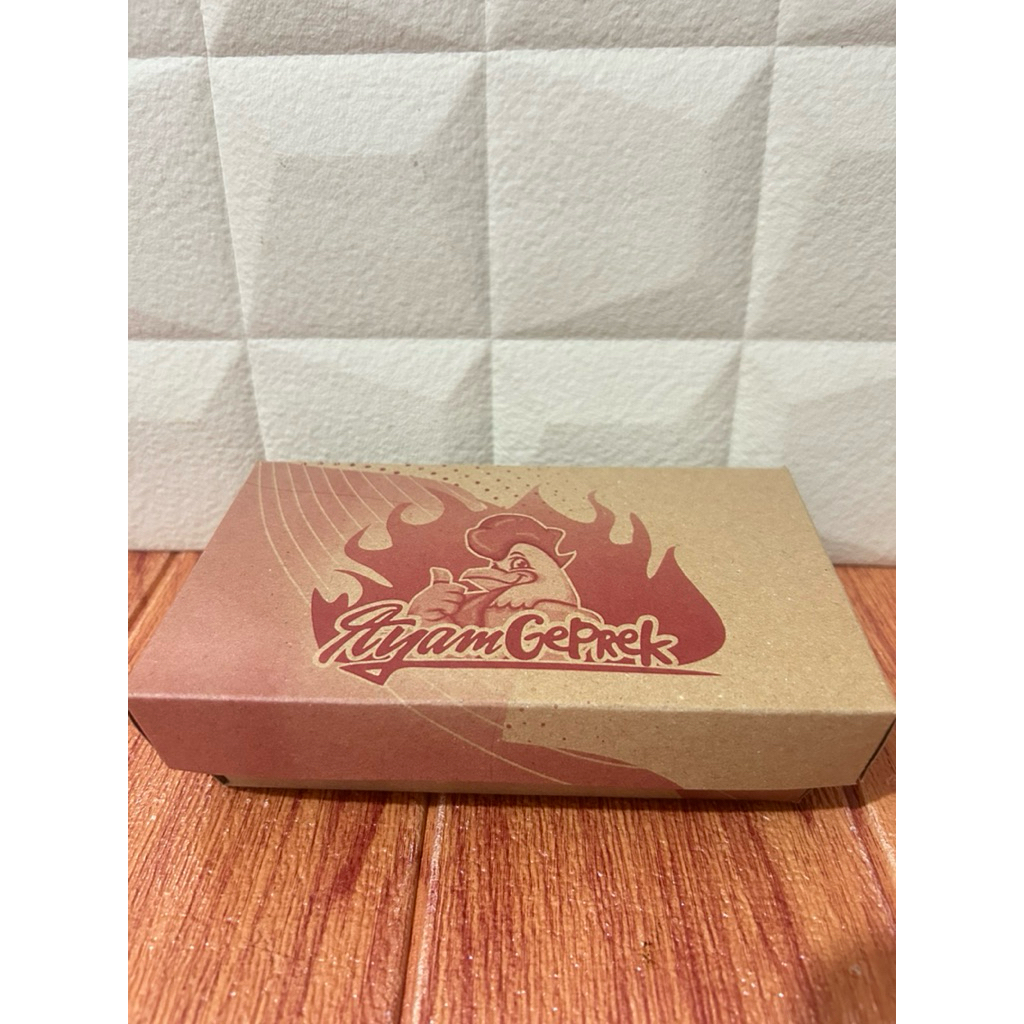 Kardus Ayam Geprek  Bermotif Ukuran M