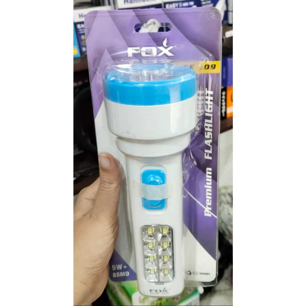 Senter tangan Fox GE 109 - Senter LED dan lampu emergency Fox GE 109 5 watt