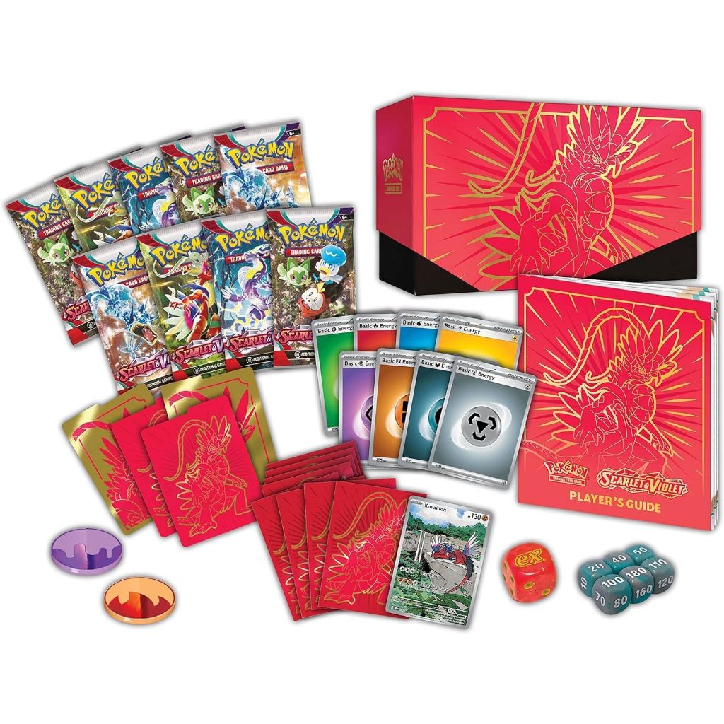 PROMO SPECIAL Pokmon TCG: Scarlet & Violet Elite Trainer Box (Miraidon Purple or Koraidon Red,