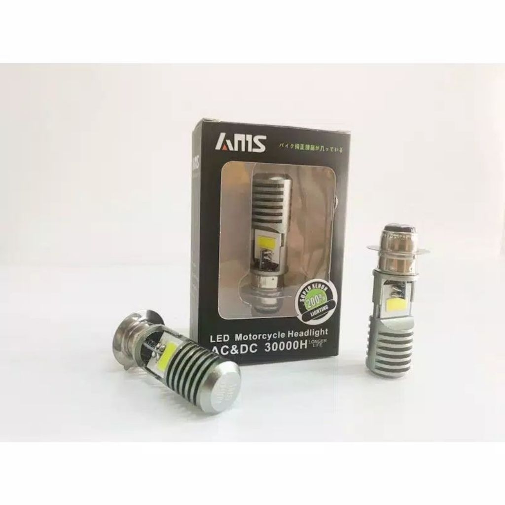 LAMPU Depan LED H 6 Ams 30000h sepeda motor metic beat Mio Vario satria