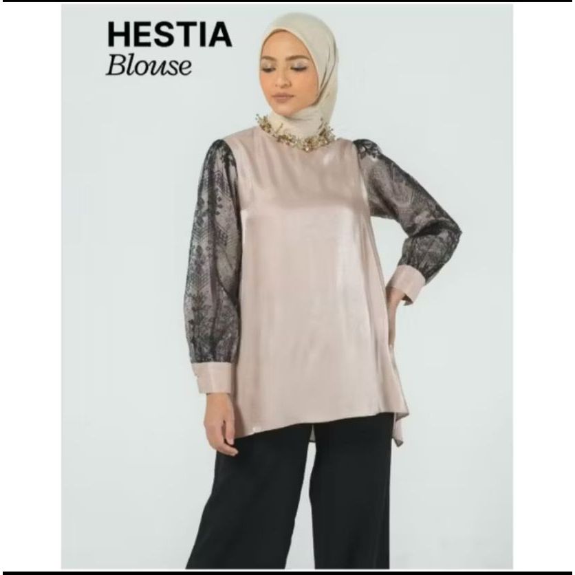 HESTIA BLOUSE ZOYA - Material Glaze Silk