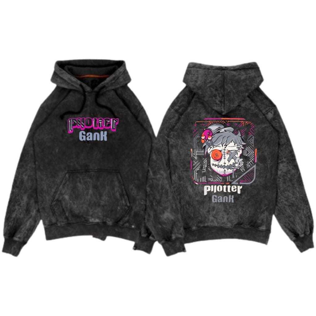 Piloter Seniman AMF Jumper Hoodie Sandwash Metal Good Quality Distro Oversize