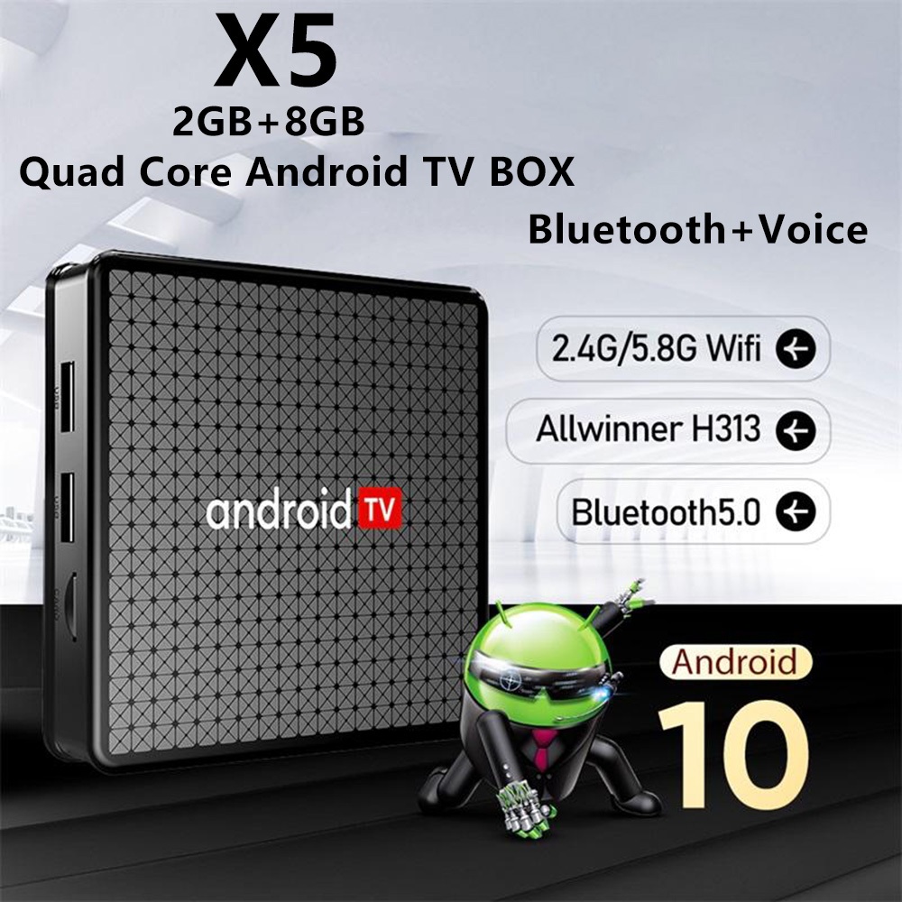Android Tv Box 4K X96Q  Smart  Tv X5 Box Android 10  Tv Box set up box tv digital