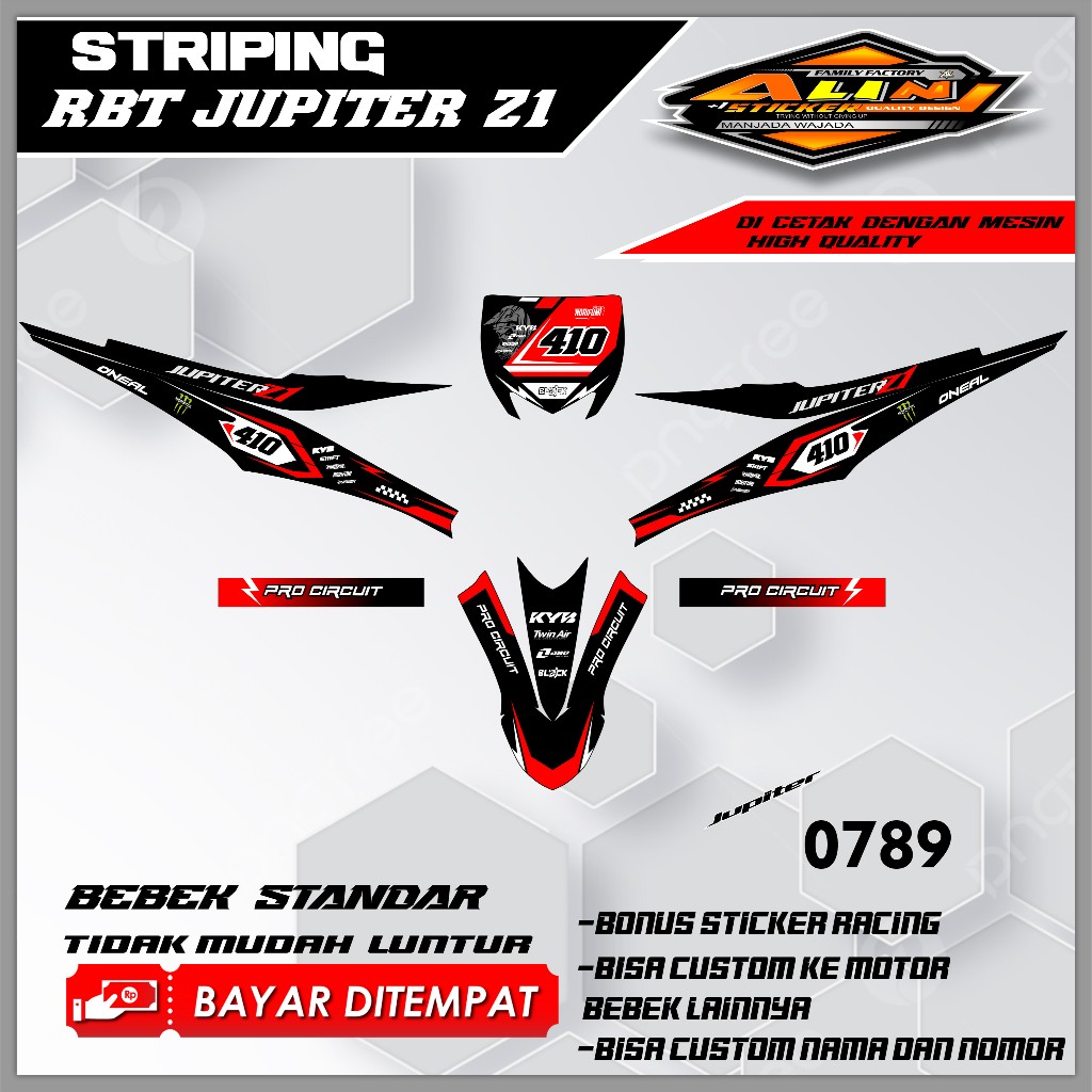 0789 STRIPING JUPITER Z1 - STRIPING VARIASI JUPITER Z1 DESAIN RACING