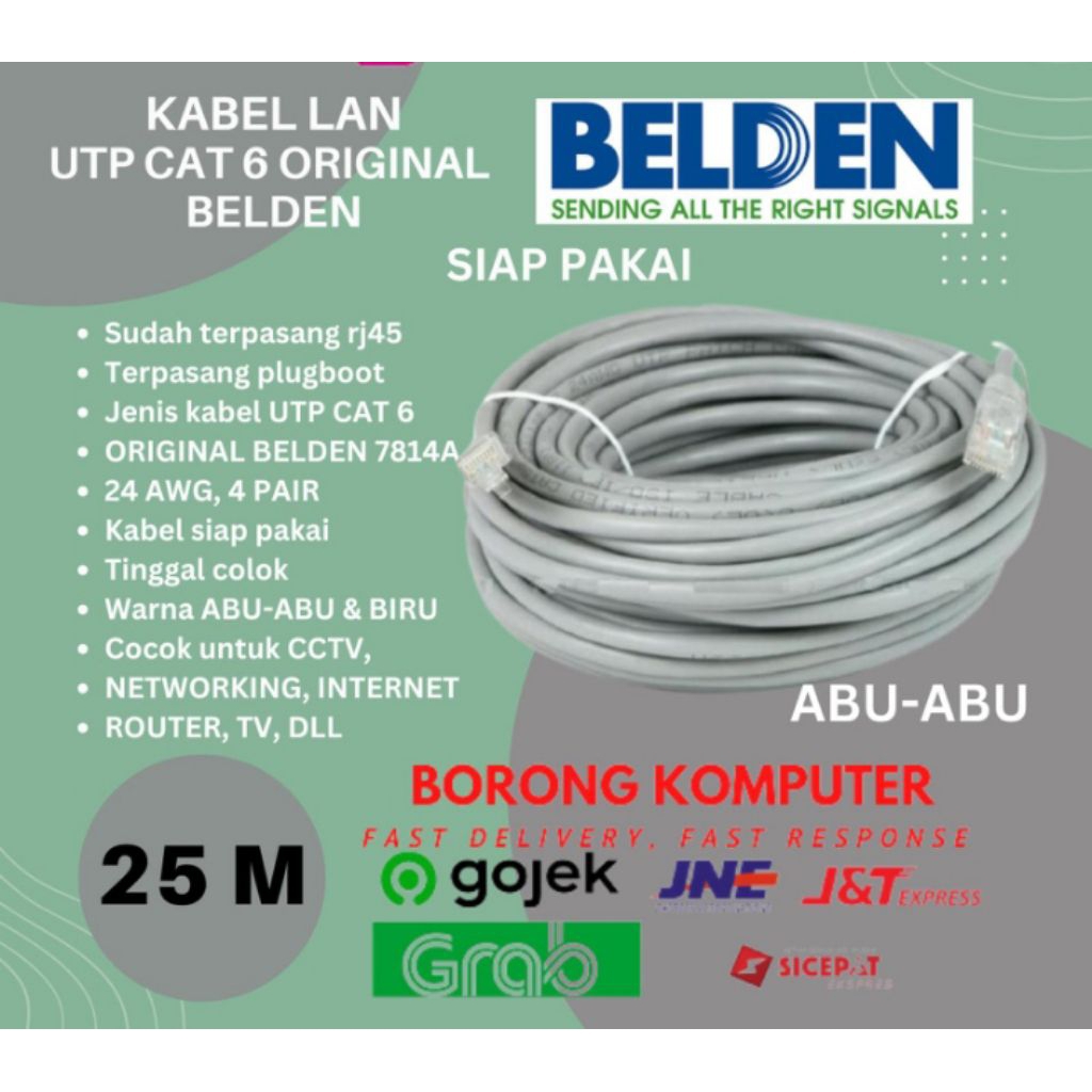 Kabel Belden cat 6 / KABEL LAN UTP CAT6 BELDEN