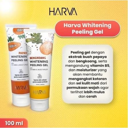 [KODE PRODUK LVJ995842] Harva Whitening Peeling Gel pepaya dan bengkoang 100 ml
