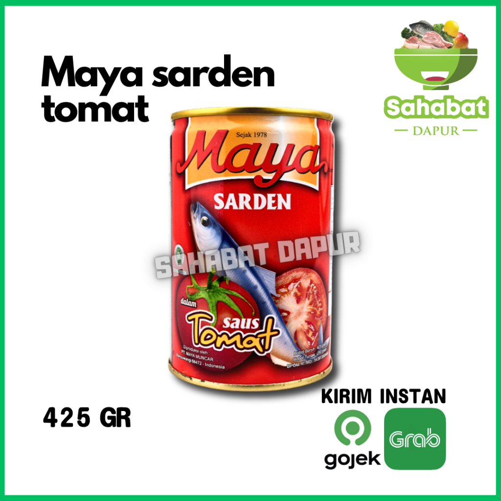 Maya Sarden Tomat Besar 425 gr