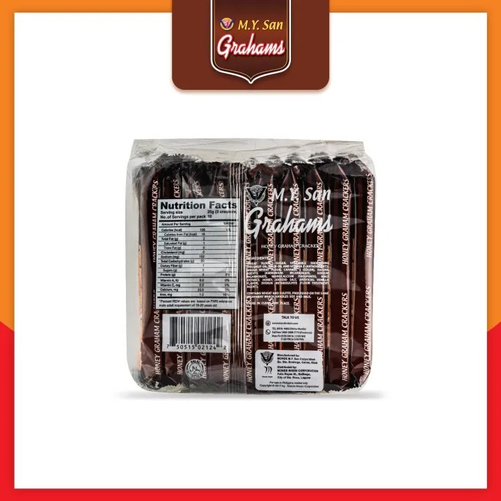 MY San Graham Crackers Honey Singles 25g x 10