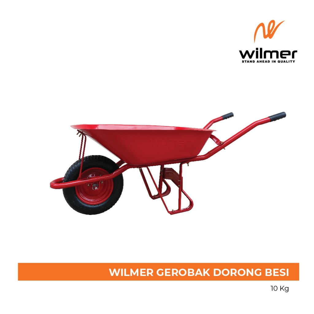 Wilmer Gerobak Sorong Besi - Gerobak Sorong Merah - Gerobak Sorong Besi Merah 10 Kg