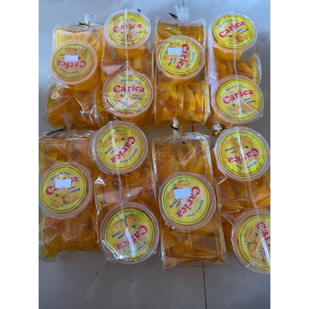 manisan carica 12pcs  khas dieng wonosobo cup meduim 125ml