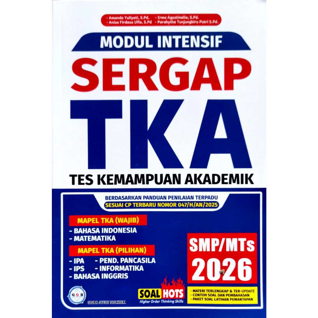BUKU SOAL UJIAN MODUL INTENSIF SERGAP TKA SMP/MTS KELAS 9 KUMER GOS