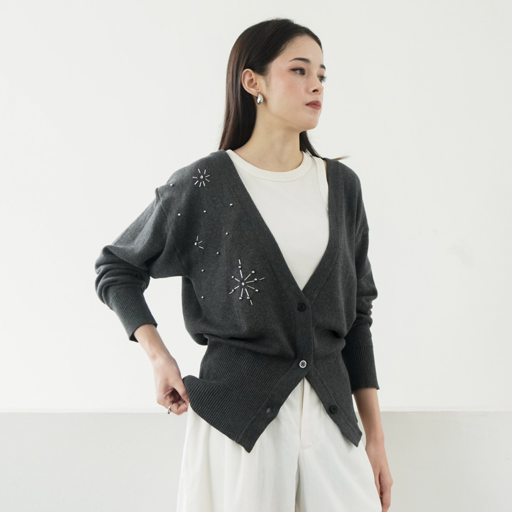 Glittering Cardigan | Shopinkae | SIK | Cardigan Beads