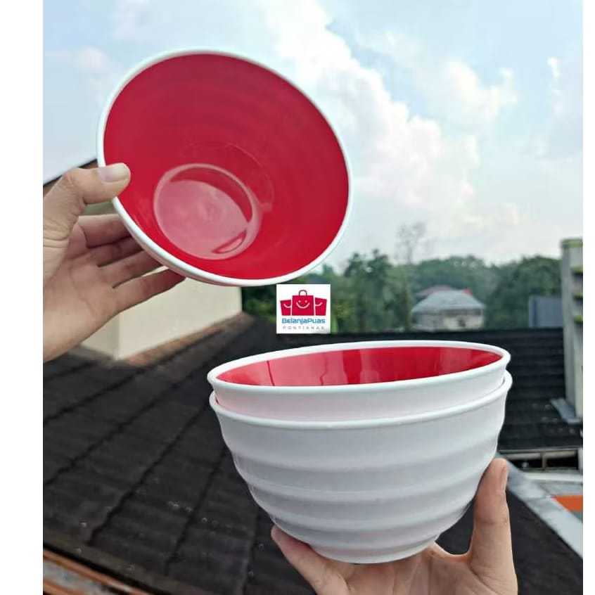 [ 1 Pcs ] Mangkok Bulat Ramen Putih 569 Cornelius/Mangkok Bulat Series Ramen Putih Plastik Mangkok B