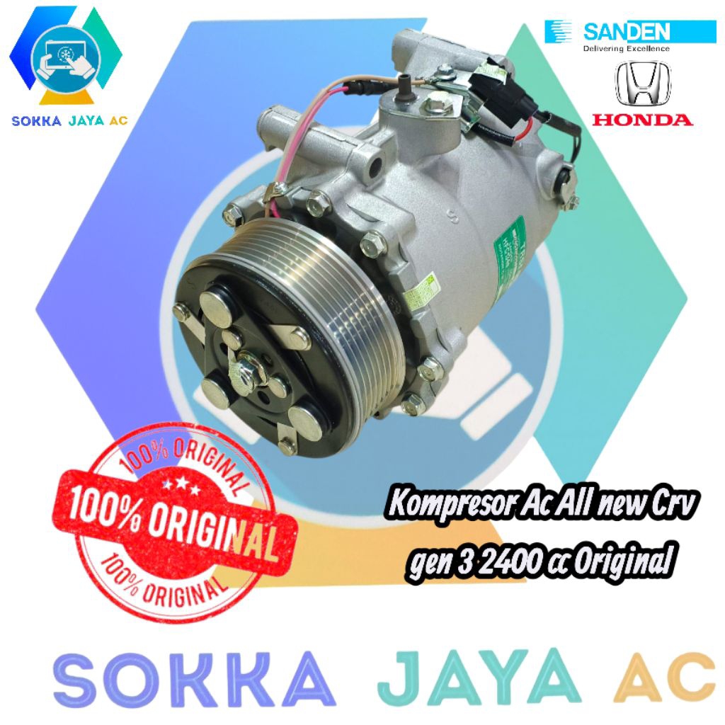 Compressor Ac All New CRV Gen 3 2.4cc Original