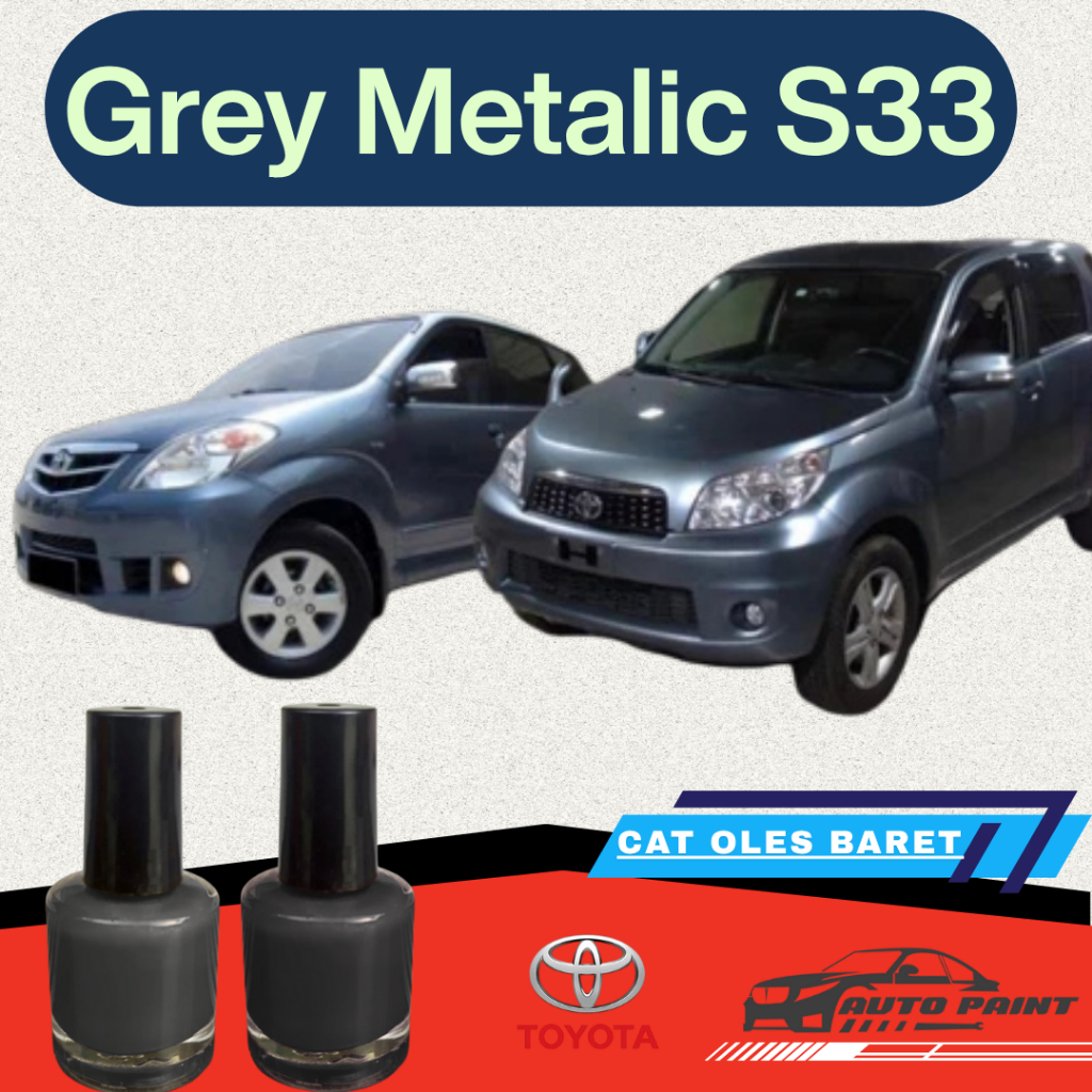 Cat Oles Grey Metalic S33 Toyota Avanza Rush Sirion Old Version Abu Metalik