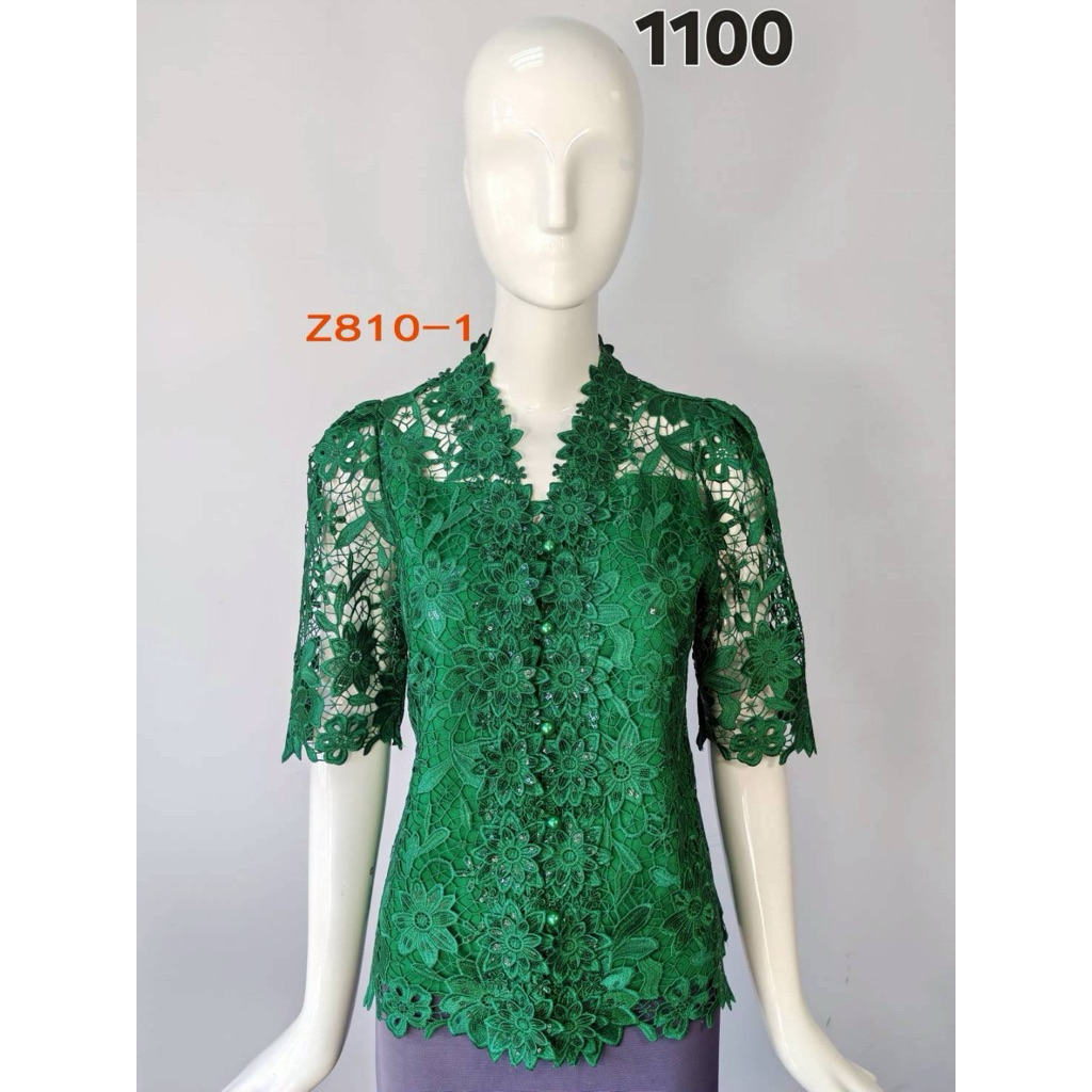 ATASAN BLOUSE BROKAT PINK BOUTQIUE CASUAL WEAR IMPORT MADE IN THAILAND BANGKOK  PINK BUTIK