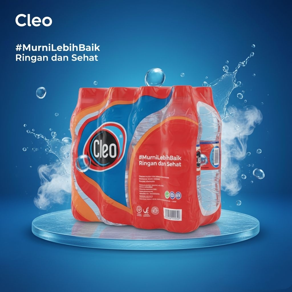 Cleo Smart Botol Kecil Cleo 220 ML isi 24 Botol Air Minum Murni botol