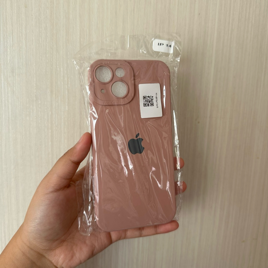 Case hp iphone 14 pink apple