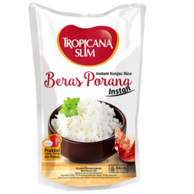 Tropicana Slim Beras Porang Instan 1 kg Beras Tropicana Slim Beras Porang 1Kg